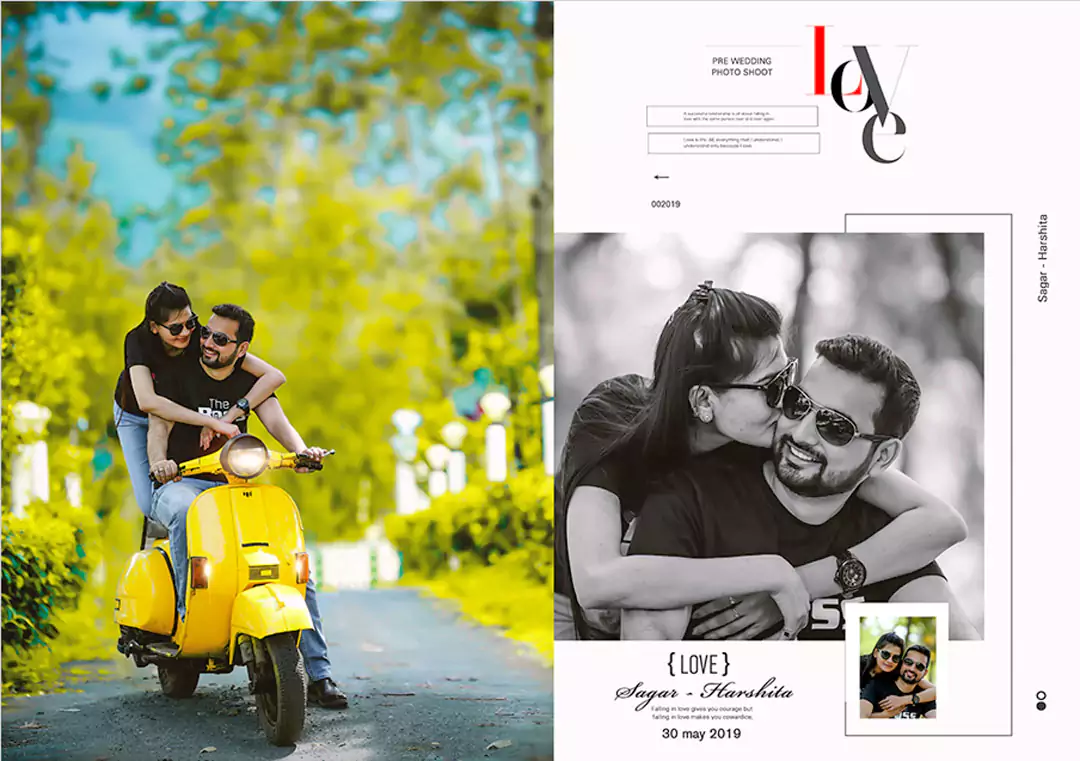 Bride Groom portrait DM photo album